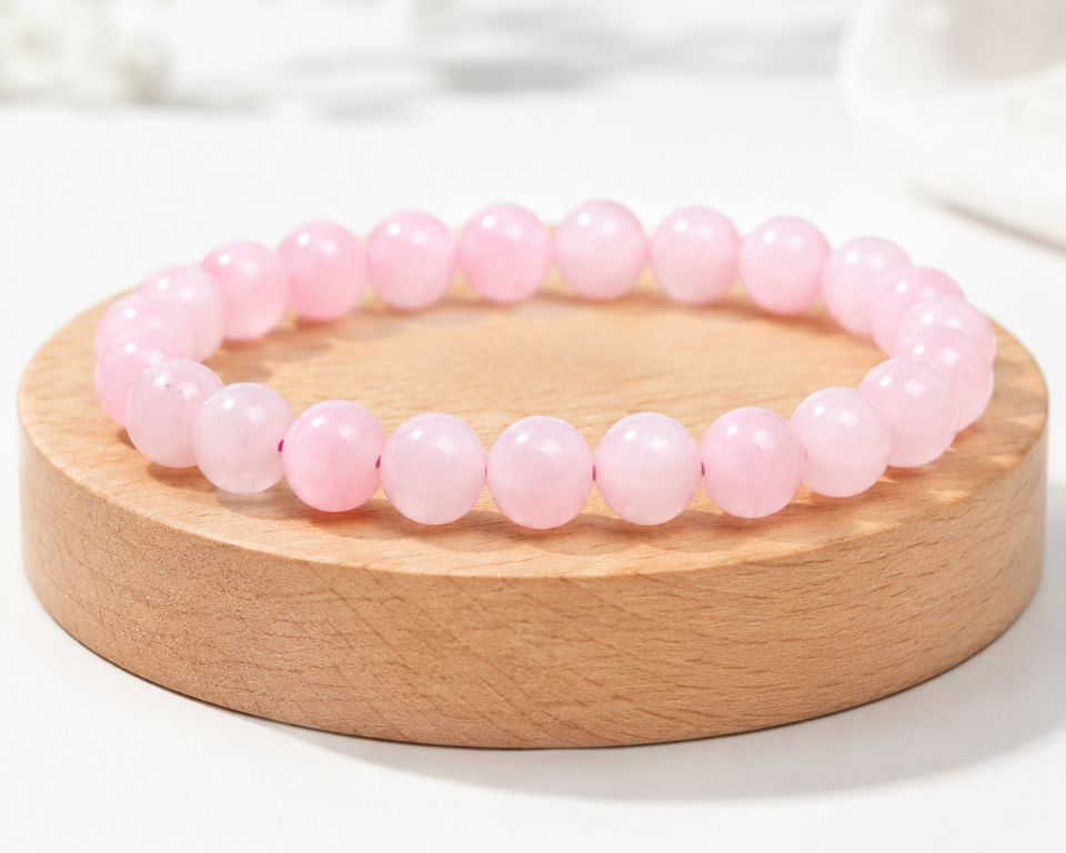 Bracelet Quartz Rose naturel de Bracelet-en-pierre.fr